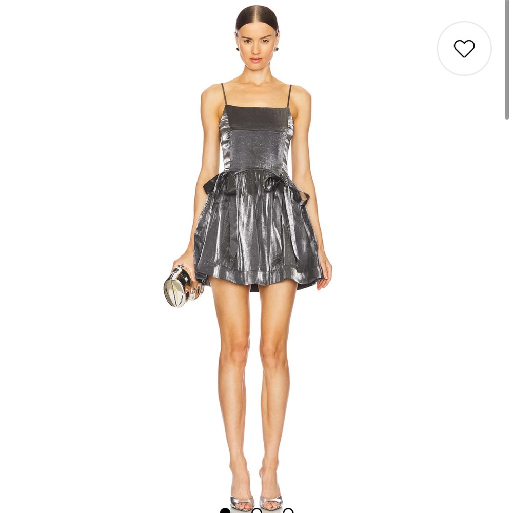 Damson Madder Metallic Grey Mini Dress-Brand new with tags